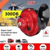2PCS Loud Air Electric Snail Single Horn Waterproof Motorcycle Snail Horn 12v Double Horn Raging Sound Raging Sound for Car Motorcycle