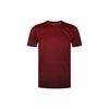 Спортивная футболка с коротким рукавом для тренировок, мужские топы, бордовый EC1090