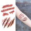 Временные татуировки на Хэллоуин Реалистичные наклейки-тату Вечеринка на Хэллоуин Сделай сам Кровавые украшения на Хэллоуин Образ на Хэллоуин 1 шт.