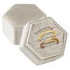 Velvet 3 Slots Box Proposal Jewelry Ring Box Women