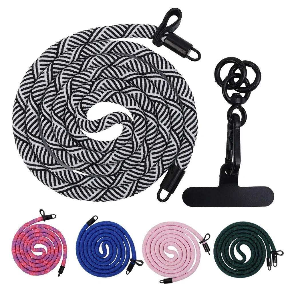 1Pcs 120cm Long Crossbody Phone Strap Climbing Neck Band Cord Chain Universal Mobile Phone Lanyard