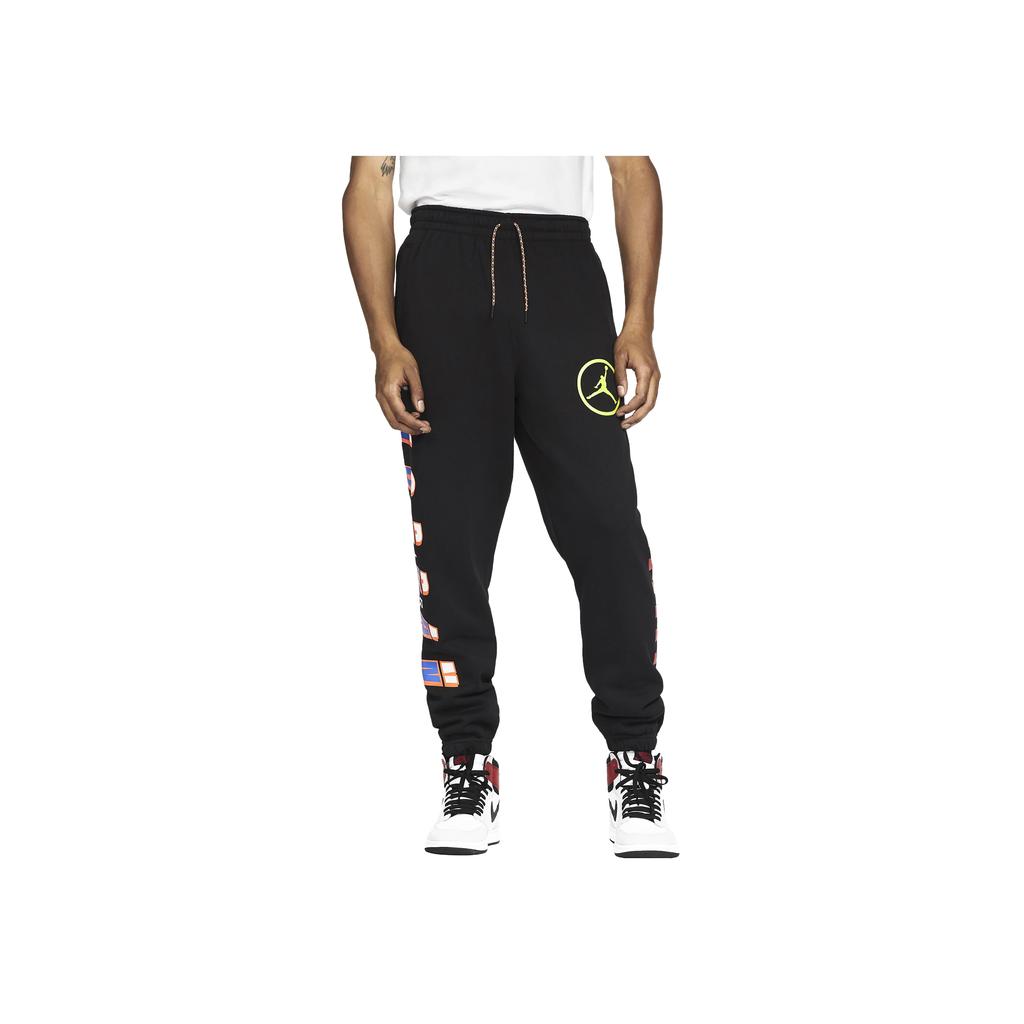 Jordan Sport DNA Letter Print Drawstring Knit Joggers Men Bottoms Black CV2979-010
