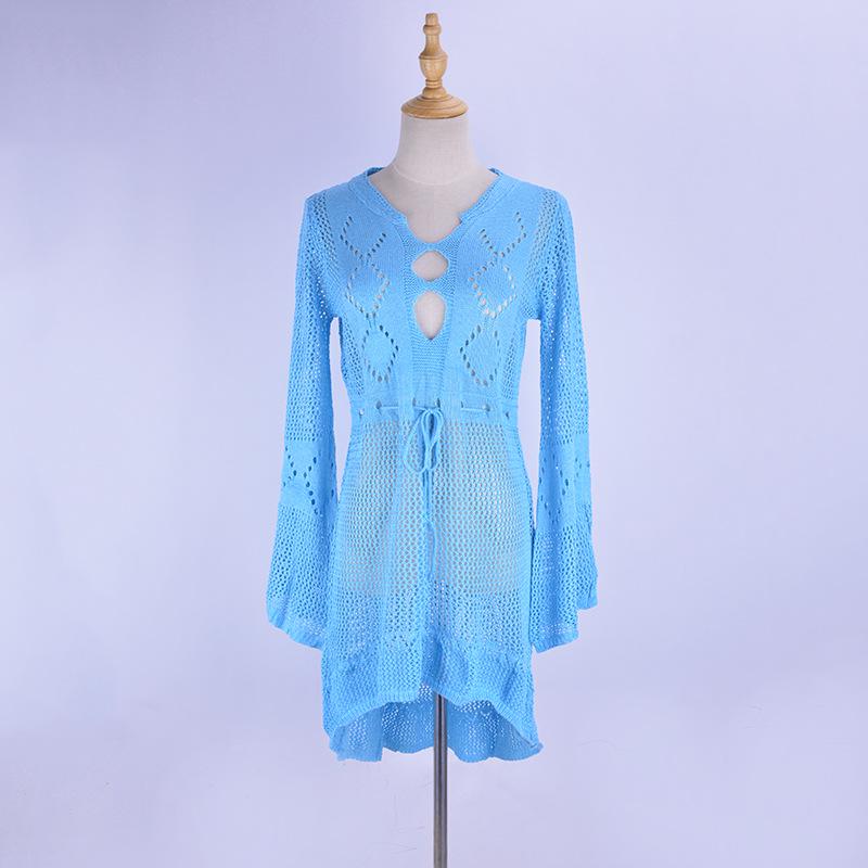 Сексуальное бикини, женский купальник, пляжный купальный костюм, пляжная одежда, вязаный купальник, сетчатое пляжное платье, туника, халат