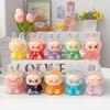 2025 Trendy Cute Acrylic Stall Labu Rabbit Decoration Creative DIY Valley Beauty Prop Flowing Sand Labu Cloth