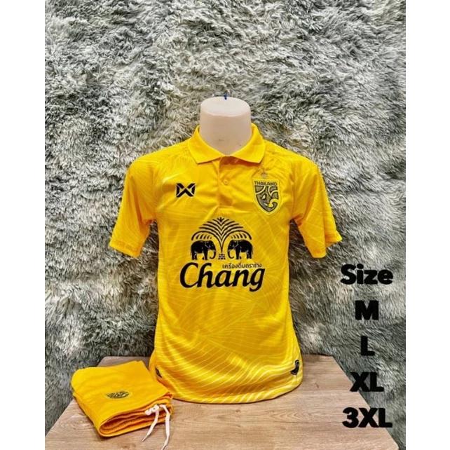 THAILAND National Football Soccer Vintage Shirt Polo Unisex Men Women Training JERSEY CHEER Print Quick Dry Short Sleeve Uniform Elephant Badge Logo