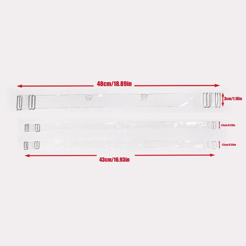 Women Beige Invisible Bra and Thong Set Clear Shoulder & Back Straps Lingerie Set Padded and Underwire Push Up Brassiere for Party Dress