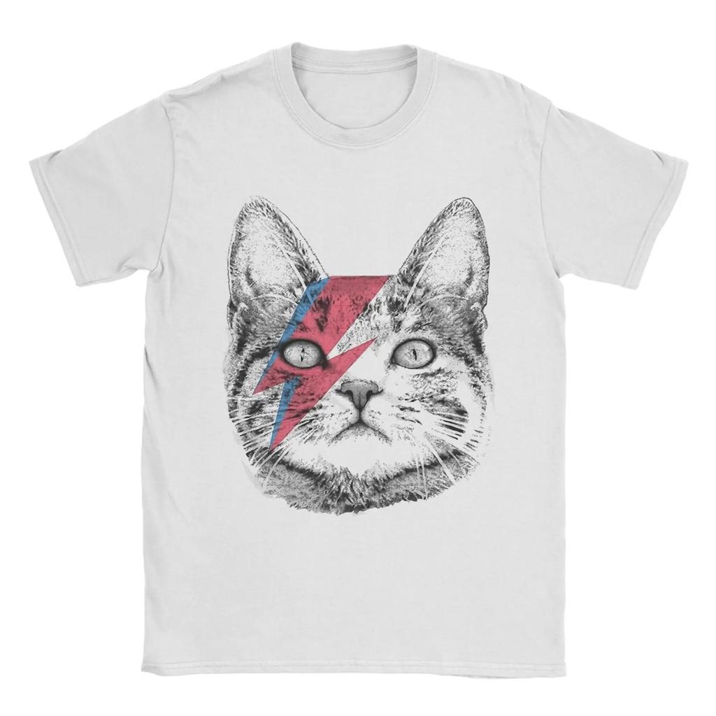 Vintage Y2k Tops D-Davids Bowied Casual T Shirts Crew Neck Clothes Printed Summer Casual Loose T-shirt Print Cotton Top Unisex
