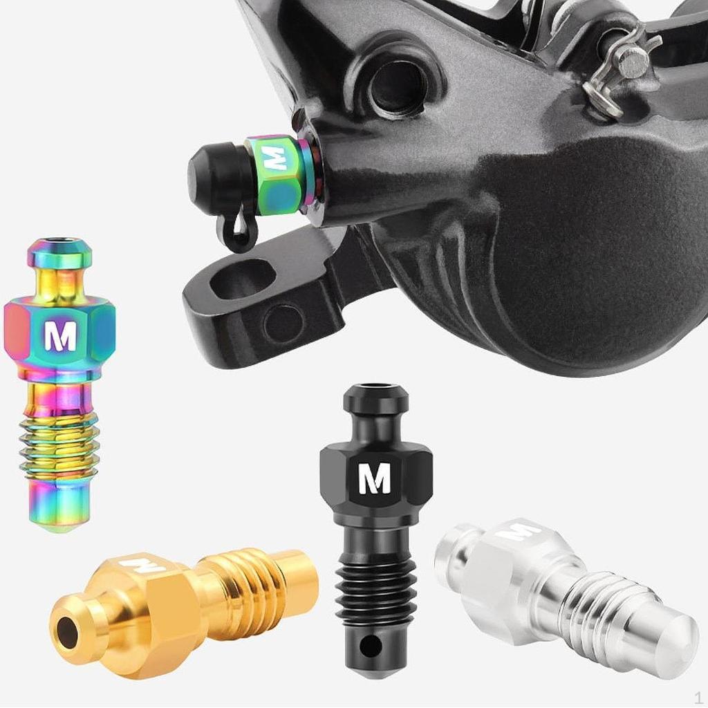 2 Pieces Brake Caliper Bleed Screws Professional Lightweight Titanium Alloy Bike Bolts