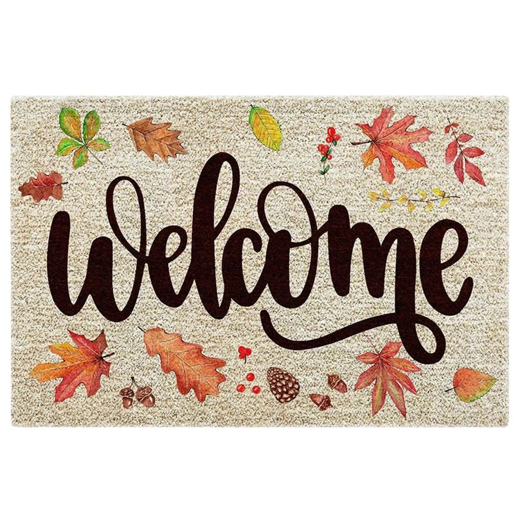 Коврик для пола/двери с принтом тыквы-ведьмы, нескользящий, суперабсорбирующий, кухонный коврик, хэллоуинский домашний декор, прихожий ковер, сушащий коврик для ног