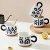Японская подглазурная ручная роспись керамическая чашка кружка большой емкости кофейная чашка чашка для завтрака офисная чашка для чая парная чашка