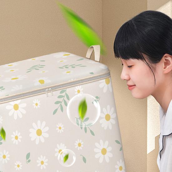 Сумка для хранения одеяла, органайзер для одежды, игрушек с ручкой, на молнии, водонепроницаемая, большая вместимость, многоразовое одеяло, контейнер для одежды, чехол