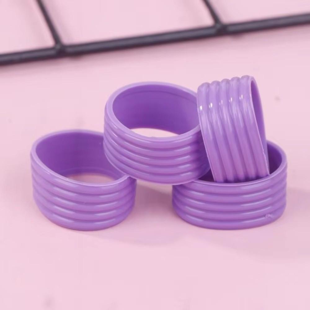 4pcs Silicone Racket Grip Ring Anti Slip Racket Handle Collar Sports Accessories
