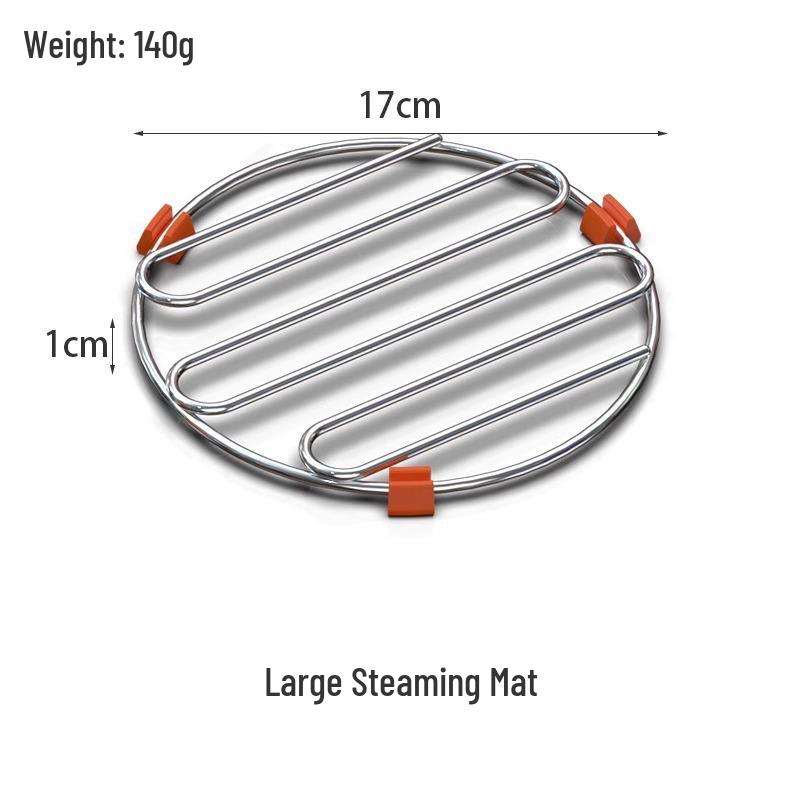 Stainless Steel Low-Foot Steaming Rack for Pressure and Rice Cookers: Ideal for Eggs & Vegetables