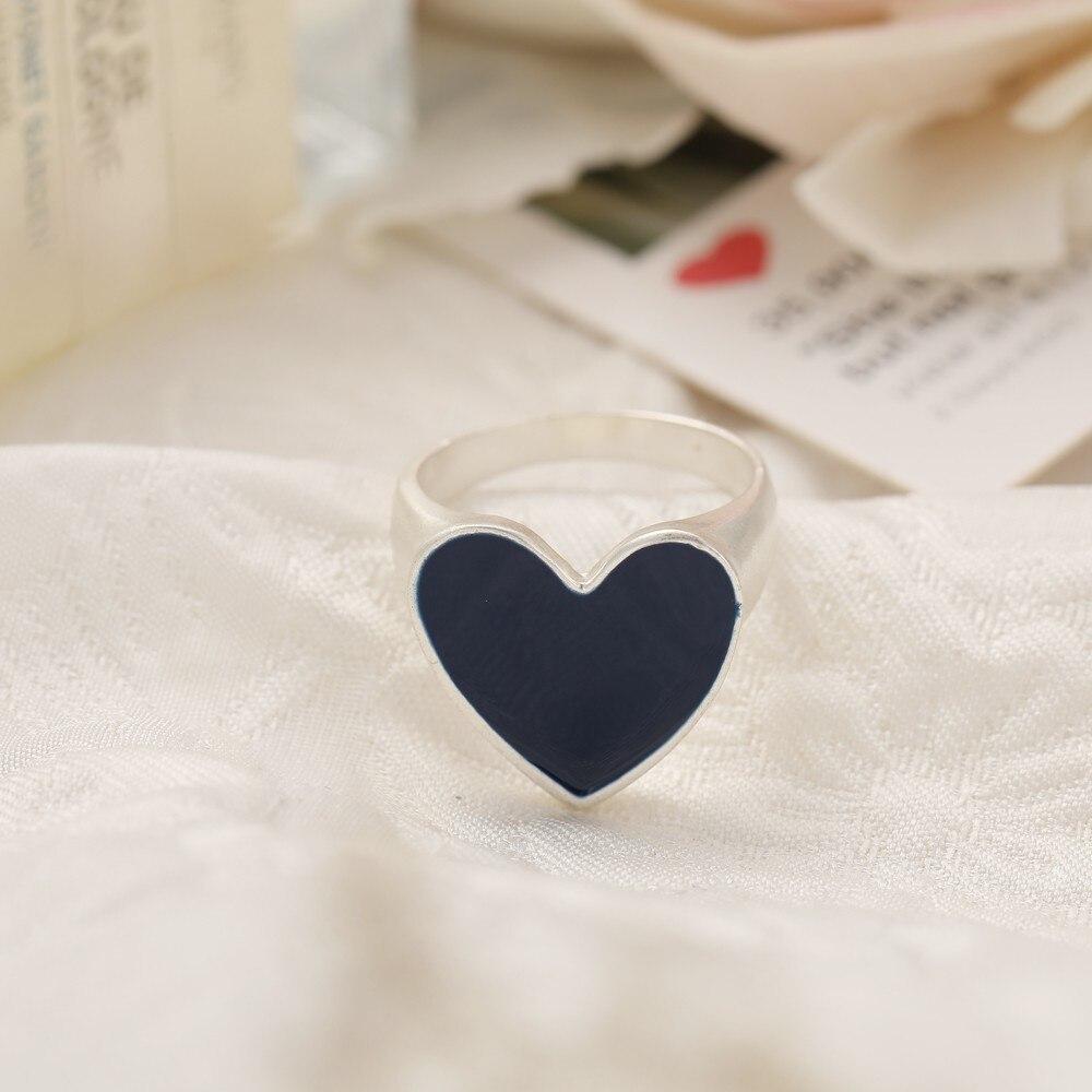 IF ME ювелирные изделия, красочное кольцо для женщин, глянцевое капающее кольцо с сердцем любви, кольцо с персиковым сердечком, изысканное дикое трендовое ювелирное изделие