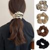 Ponytail Holder Hair Tie Elegant Black White Hair Scrunchies Milk Coffee Color Large Intestine Hair Ring Hair