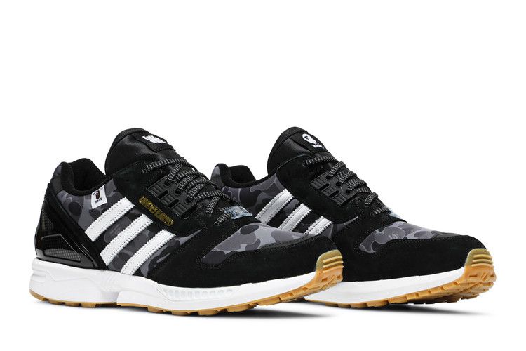 Men's Sneakers adidas ZX 8000 Bape Undefeated Black Black/Black/White