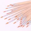 10pcs Calligraphy Watercolor Wood Handle Hook Line Pen Painting Pen Drawing Brush Paint Brushes