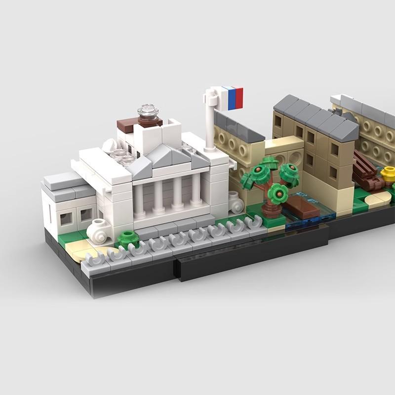 Городской пейзаж Архитектура Наборы Мальдивы Лейпциг Кембридж MOC Нью-Йоркский музей Собор Дармштадт Строительные блоки Детские игрушки Подарок