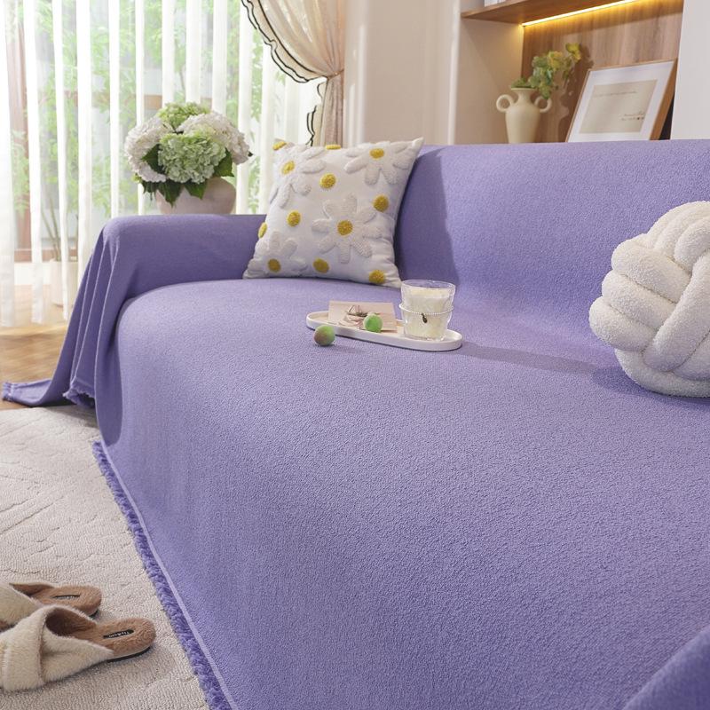 Предотвратить царапины кошек Толстые кисточки Накладка на диван Полное покрытие Домашний Водонепроницаемый Чехол на диван Гостиная Диваны Плед Чехол для мебели