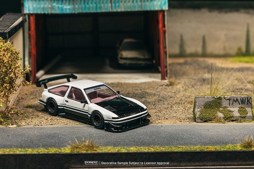 TARMACWORKS Toyota Sprinter Trueno AE86 Widebody от Jon Sibal Готовое изделие 1/64 Белый/Черный T64G-060-WB