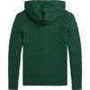 Однотонный свитер с капюшоном Polo Ralph Lauren с маленьким логотипом пони Детский свитер Зеленый 0400021661-675