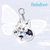 Anime Games Hololive Acrylic Keychain Metal Ring Car Bag Key Decoration Accessory Gift Anime Gifts Pendant