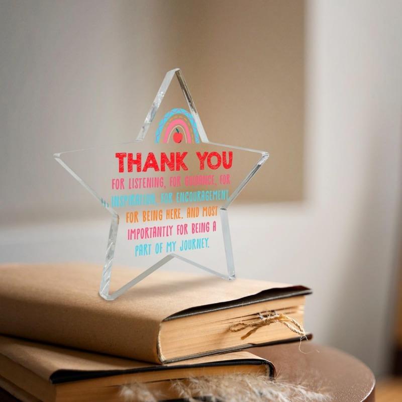 "Being A Part" Thank You Keepsake - Versatile Acrylic Desk Gift for Professionals