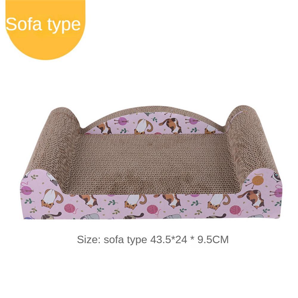 Pet Cat Scratching Board Cat Toys Corrugated Cardboard Pad Grinding Nails Interactive Protecting Furniture Cats Scratcher Toys