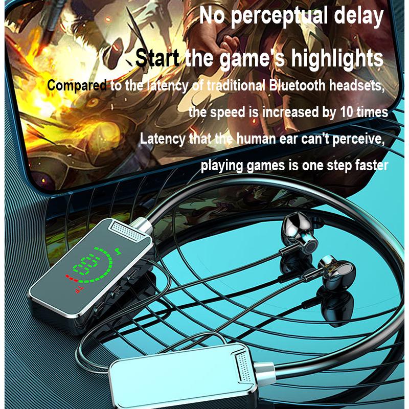 Bluetooth Neckband Earphone Wireless Headphone Widely compatible Headsets HiFi stereo power display Bluetooth Earphones With Mic