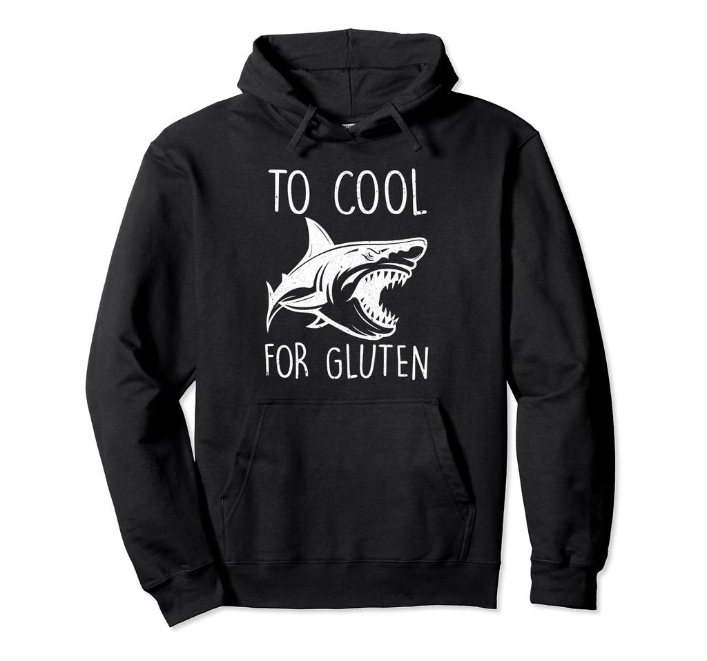 Gluten Too Cool for Celiac Gluten Free Anti Gluten Hoodie
