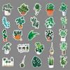 100 Green Plant Graffiti Stickers Cross-border Small Fresh Stickers DIY Phone Case Luggage Stickers Waterproof