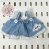 Cowboy Cotton Doll Denim Strap Skirt Doll Accessories Cotton Doll Idol Dolls Overalls  As Kids Gift
