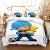 Cool Soft Polyester Microfiber Let's Go Pocoyo Learning Cartoon Themed 3PCS Bedding 1 Duvet Cover + 2 Pillowcases All Season
