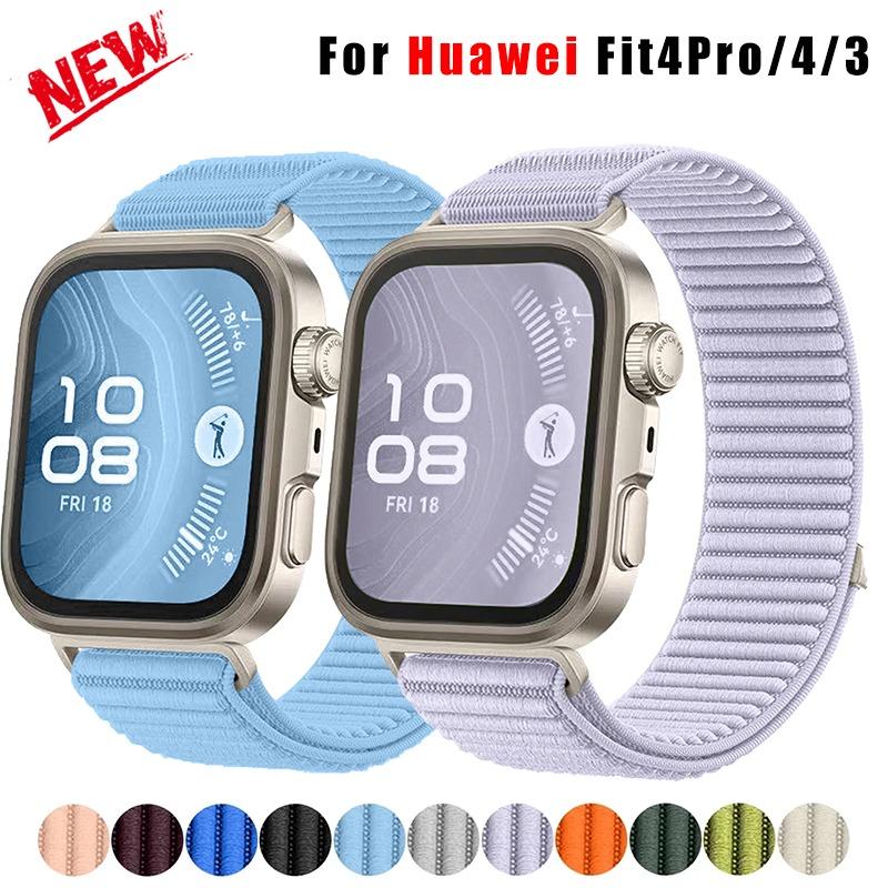 Нейлоновый плетеный ремешок для Huawei Watch Fit 4 Pro/4 3 Оригинальный официальный браслет Дышащий ремешок для часов Correa для Huawei Watch Fit 4/3