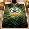 Flannel BlanketGreen Bay Packers Warm Soft Throw Blanket for Indoor Sofa Bed Living Room Use