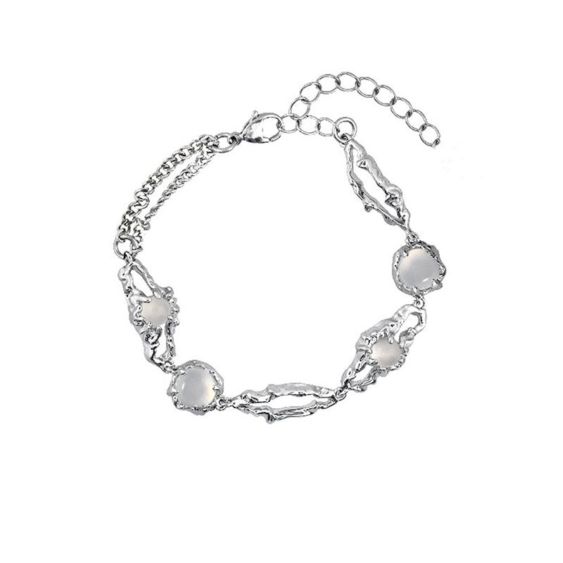 Kiss Jewelry Kpop Титановая Сталь Лунный Камень Браслет Для Женщин Y2K Ins Корейская Мода Браслет С Кисточкой Pulseras Подарок