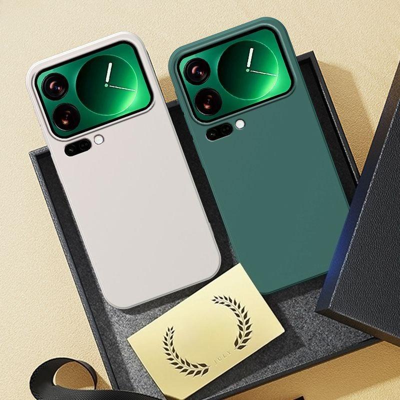 Оригинальный чехол из жидкого силикона с ощущением кожи для телефона Xiaomi 17 Pro Max 15T Pro 15 Ultra, конфетного цвета, противоударный, защитный, мягкий чехол