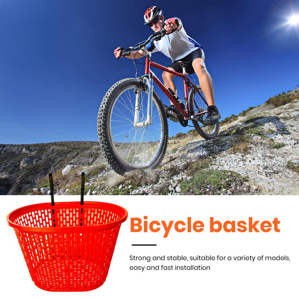 Универсальная пластиковая корзина в пасторальном стиле, органайзер для велосипеда, складной органайзер для велосипеда, передняя корзина, оборудование для верховой езды