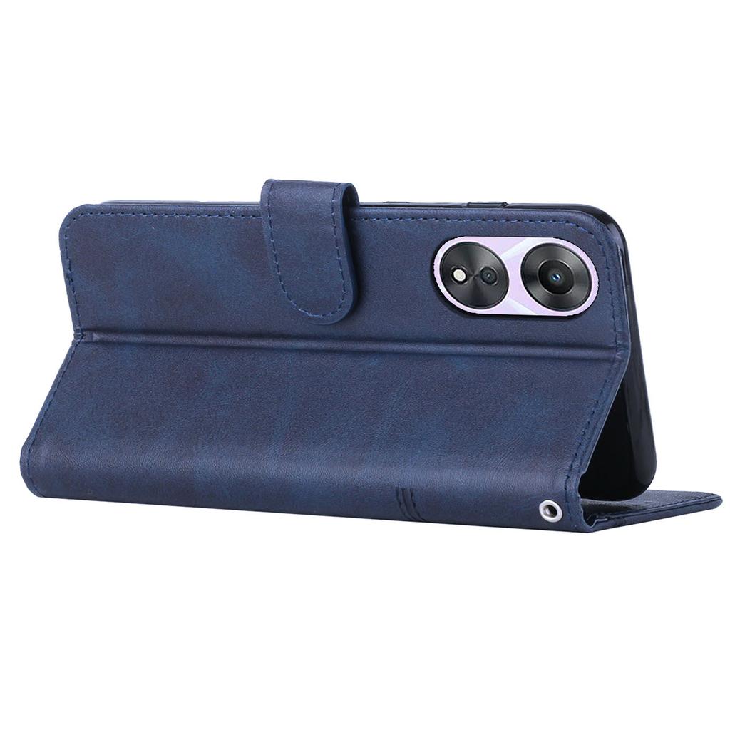 Для Oppo A58 5G/A78 5G/A58x 5G/A1x 5G/A1 Vitality Edition/A2x 5G Кожаный чехол-бумажник для телефона с подставкой