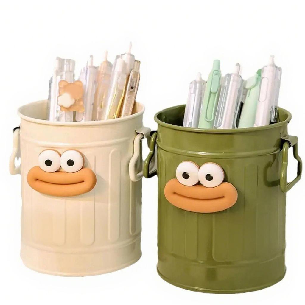 2Pcs Cartoon Pen Stand Multifunctional Desk Organiser Decorative Pencil Cup Pen Storage Container For Office Home