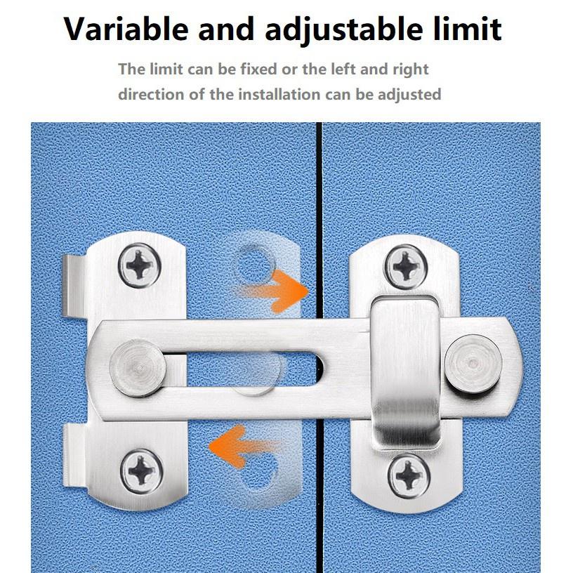 Замок с защелкой, раздвижная дверь, окно, шкаф, примерочная, замок из нержавеющей стали, безопасная пряжка