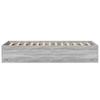 Bed Frame Grey Sonoma 100 x 200 cm Engineered Wood