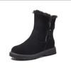 Plus Velvet Warm Women Snow Boots Fur High Quality Brand Women Winter Flat Boots Non-slip Cotton Female Shoes