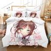 Kawaii Girls Kizuna AI Cartoon Poster Sheets Quilt Covers Bedding Dormitory Sheets Bedding Set Soft Warm Bedding Set Luxury Gift