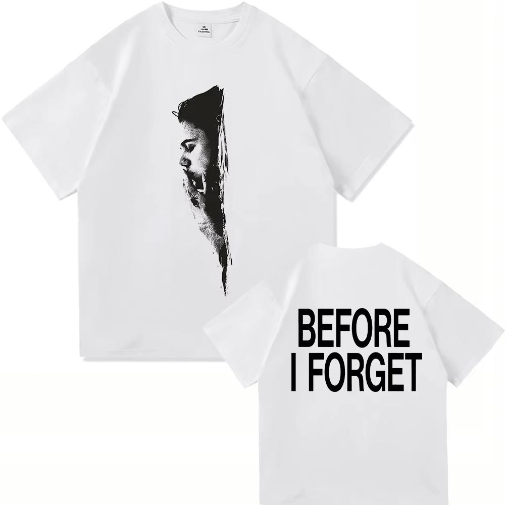 Футболка The Kid Laroi Before I Forget 2026 Новый Альбом Мужская Женская Одежда Харадзюку Высококачественные Топы Чистый Хлопок Футболки Винтажные