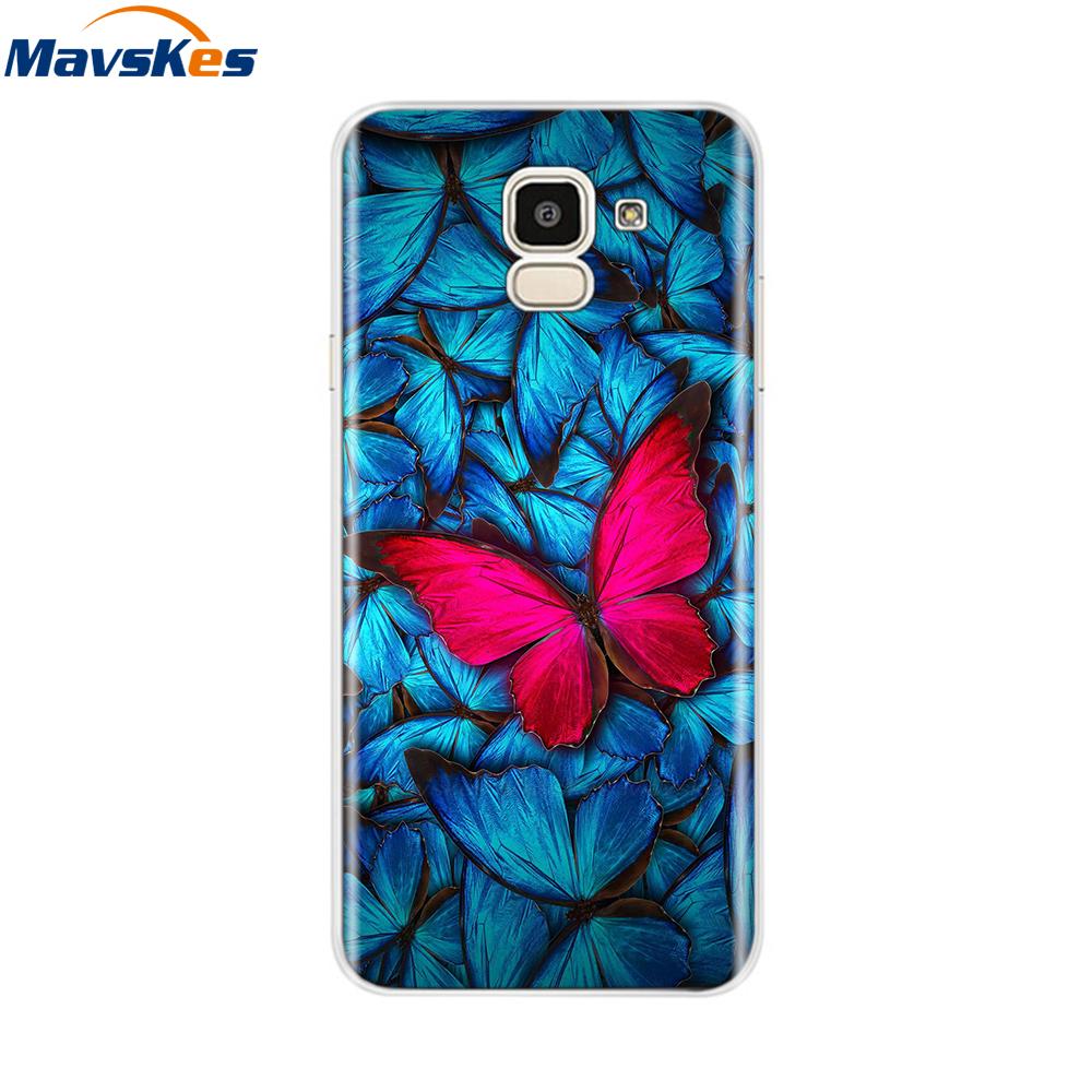 Чехол для Samsung Galaxy J6 2018 Мягкая задняя крышка из ТПУ-силикона sДля Coque Fundas Samsung J6 2018 J6 Plus 2018 Мягкие чехлы для телефона