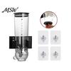 Space Saving Food Container Wall Mounted Dry Cereal Dispenser, Moisture Proof Airtight Storage Container, Plastic Organizer for Pantry Cabinet