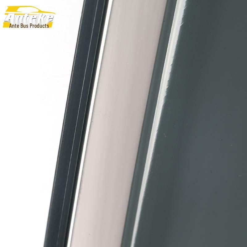 Qin Pro PC Plastic Rain Deflector with 3D Stainless Steel Bright Strip - Exterior Car Decorative Patch