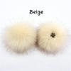 2pcs Cap Accessories Faux Fox Fur PomPom With Buckle DIY Ball Hat Ball Pom Pom Hairball Multicolor