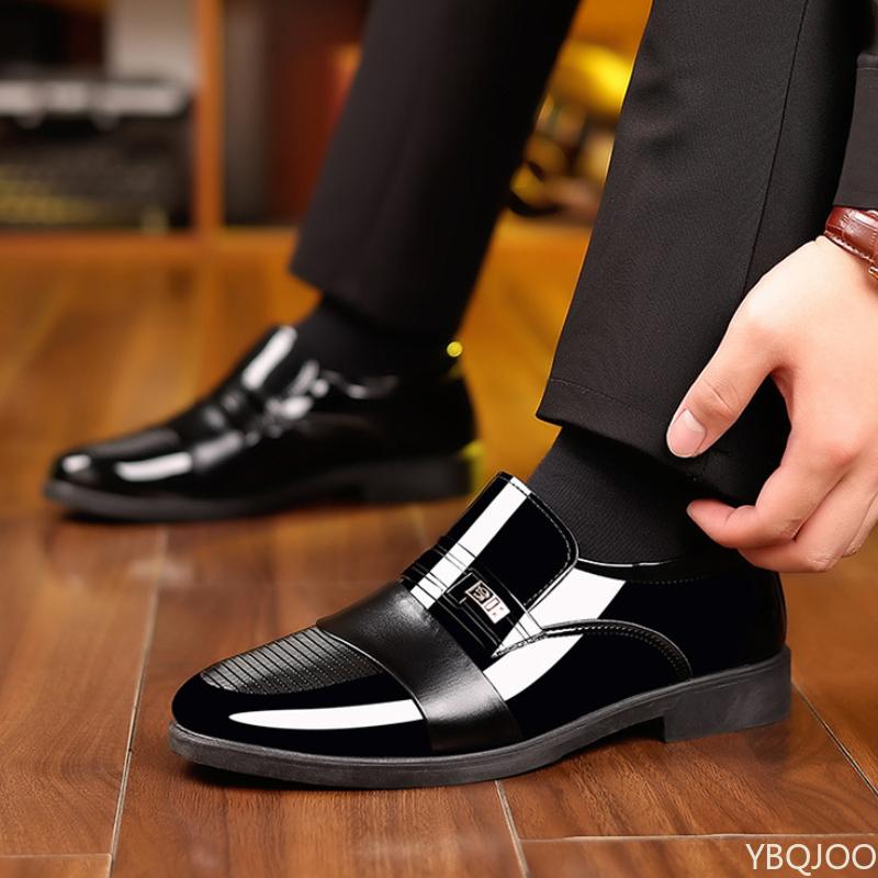 Мужские формальные кожаные туфли Новый британский стиль Деловые низкие повседневные остроносые туфли на каждый день De Vestir Hombre Роскошь